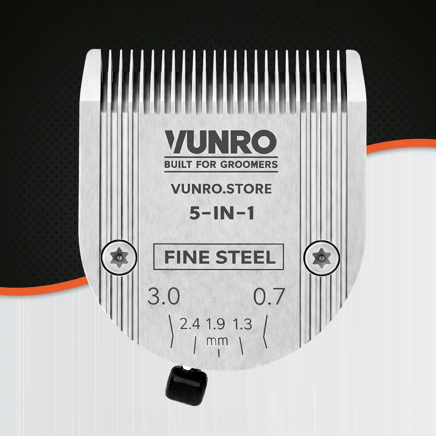 Adjustable Steel 5 in 1 Fine Dog Clipper Blade (0.7 mm - 3 mm)